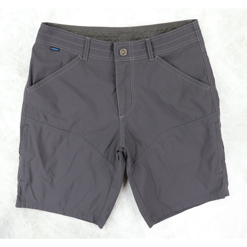 KUHL Renegade 10" Shorts Mens 31 Grey Cargo Hiking Outdoor 5121 Gorpcore Casual